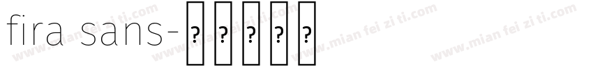 fira sans字体转换